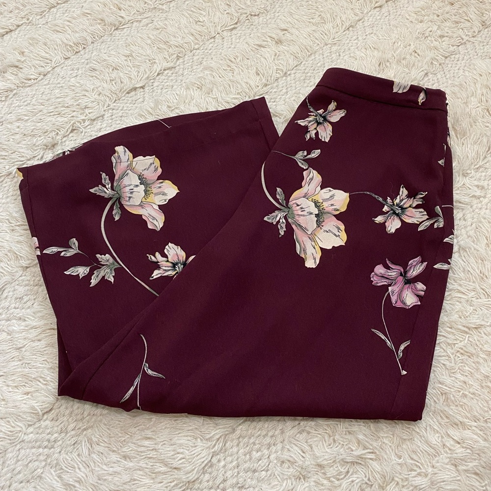 LC Lauren Conrad Runway cropped wide leg pants